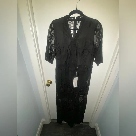 FOR MI | Women/Junior Large | Black | Lace | Boho | Casual | Portraits | NWT - Picture 6 of 16